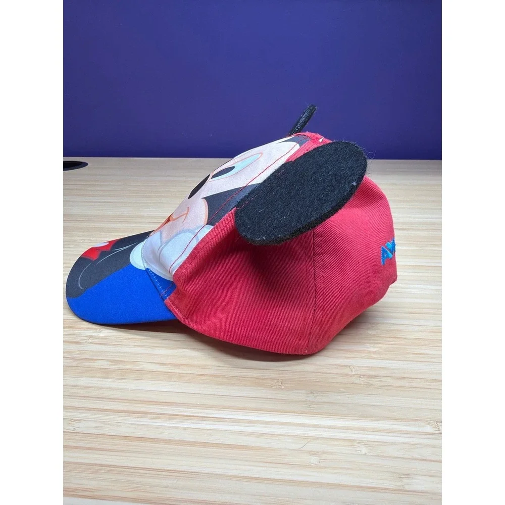 Disney‎ Mickey Mouse Ears Hat Cap Toddler 12-24 Months Red Blue
